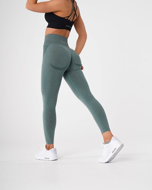 NVGTN Contour Seamless Leggings Zielone | 90234-AZCO