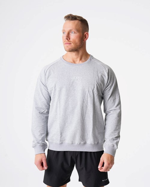 NVGTN Crew Neck Sweatshirt Szare | 18245-CTBE