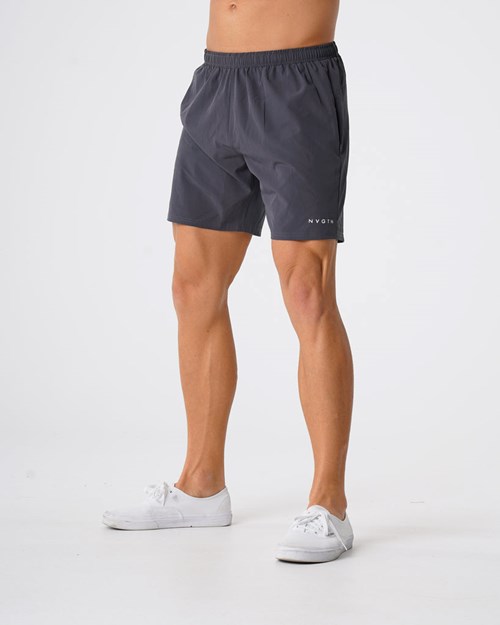NVGTN Flex Shorts Charcoal | 13920-YTOX