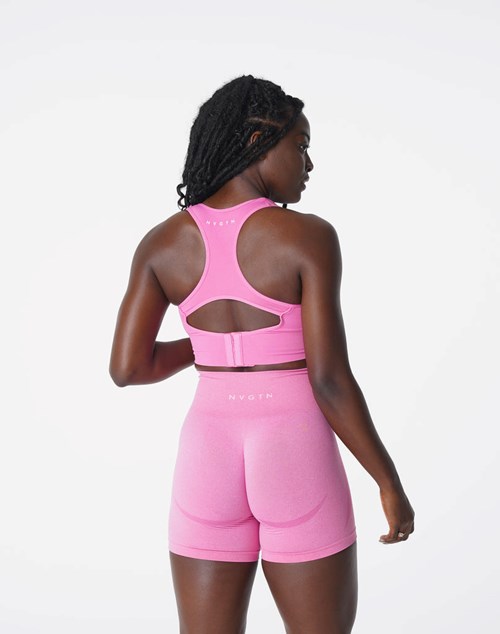 NVGTN Ignite Seamless Bra Różowe | 17204-RYTL