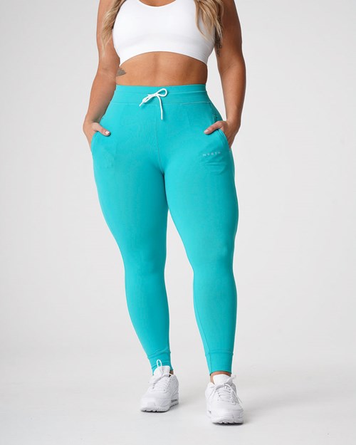 NVGTN Joggers Turkusowe | 84127-FXTA